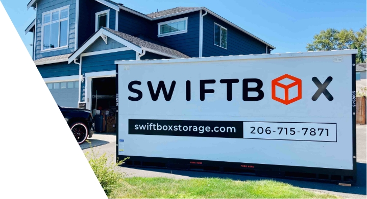 Residential moving, mobile storage swiftbox In Western Washington.